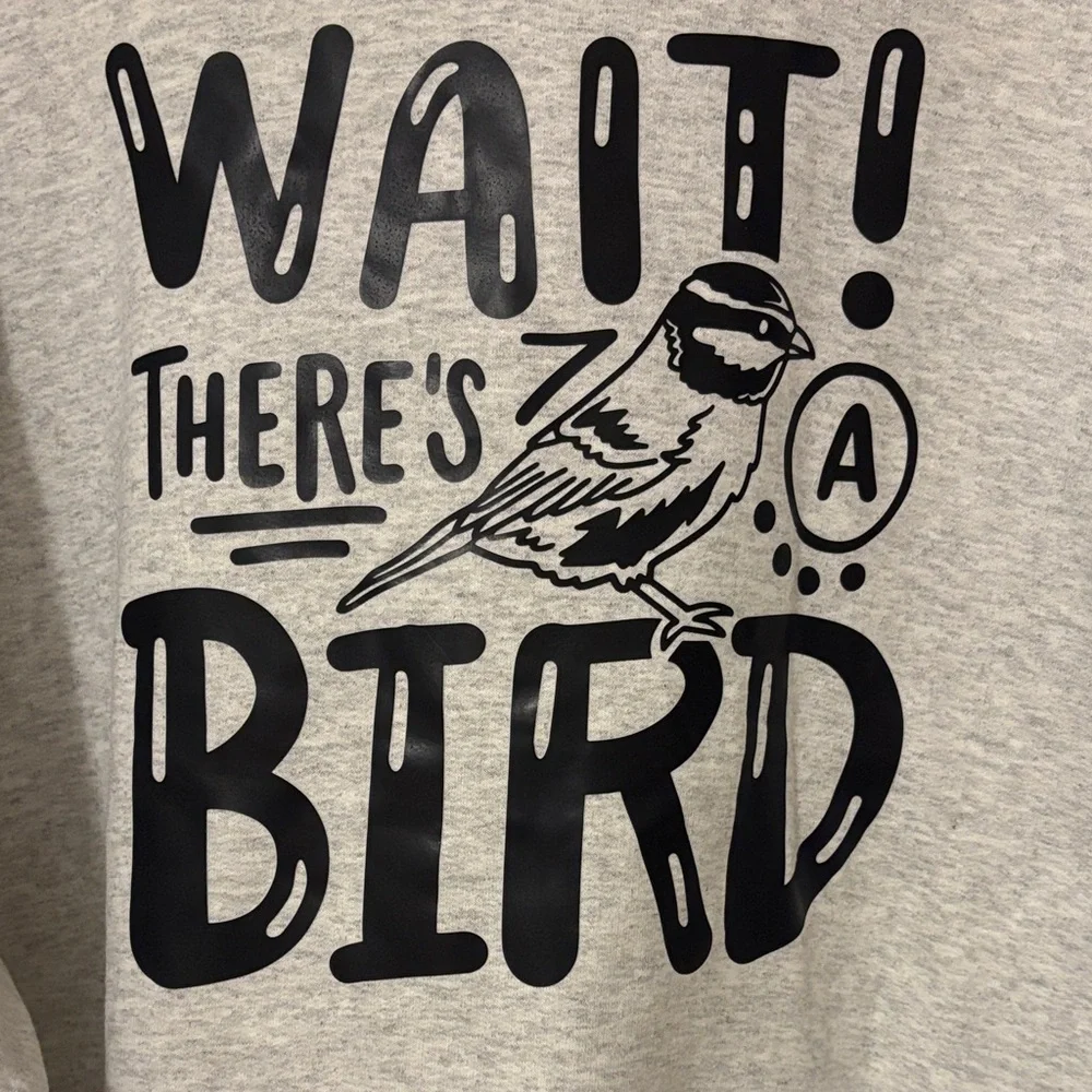 Gray Bird Graphic Hoodie - Picture 2 of 4